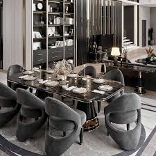 casa padrino luxury dining table black