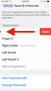 You also can change, disable, or delete them. How To Remove A Finger Print From Touch Id On Iphone Ipad Osxdaily