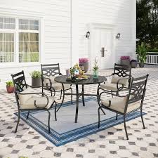 Round Table Outdoor Dining Set