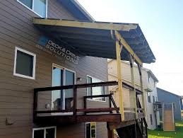 Metal Roof Over Deck Deck And Drive