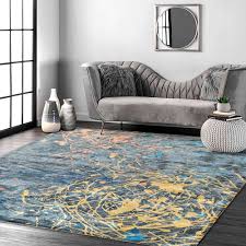 dynamic brushstrokes carpet home