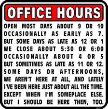 Office Hour Sign Template