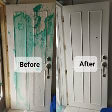 door painting door frame painting