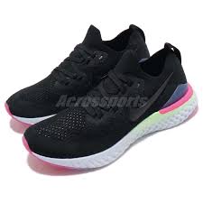 Details About Nike Wmns Epic React Flyknit 2 Ii Black Sapphire Women Running Shoes Bq8927 003
