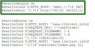 rules and redirects in htaccess