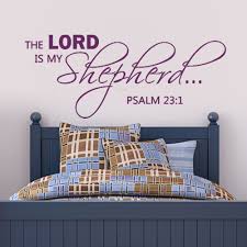 Check out our bible verse decor selection for the very best in unique or custom, handmade pieces from our wall hangings shops. Psalm 23 Bible Verse Vinyl Wall Stickers Decals Scripture Quote Decor Home Art Home Decor Decor Decals Stickers Vinyl Art