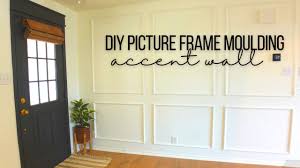easy diy picture frame moulding accent