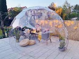 The sauna's outer dimension is 6'10, so it's a perfect addition to any backyard. Hypedome Build Your Garden Igloo Or Indoor Pod