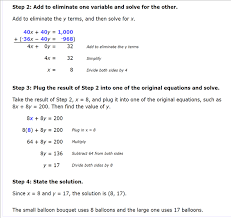 Equations Using Elimination Word Problems