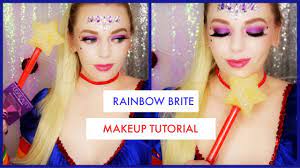 rainbow brite halloween makeup tutorial