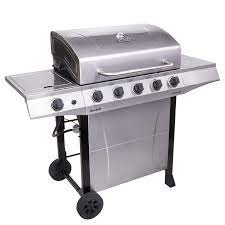 The gauge is located under the dome lid of your propane tank. Performance Series 5 Burner Gas Grill Char Broil