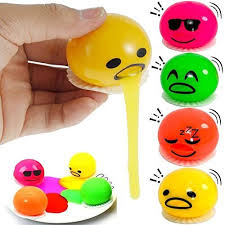 puking slime ball toy emoji vomiting