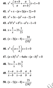 Cbse Class 10 Quadratic Equations Sure