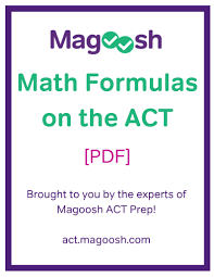 32 Math Formulas On The Act What To