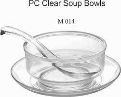 Polycarbonate Clear Soup Bowls