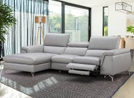 light gray leather sectional sofa set