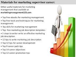 Download sample resume templates in pdf, word formats. Marketing Supervisor Job Description