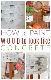 How To Paint Wood To Look Like Concrete