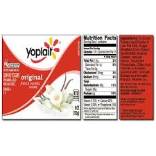 yoplait original french vanilla yogurt
