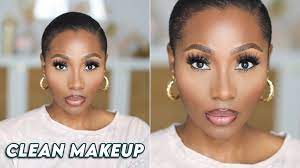 clean makeup look soft glam tutorial