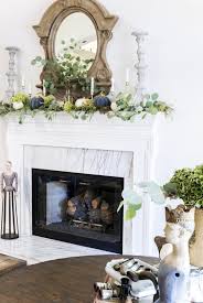 Decorating A French Fall Mantel With