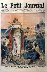 FRENCH COLONIALISM, 1911. French magazine cover, 1911