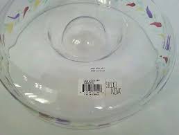Dip Clear Glass Serving Bowl Colorful