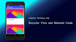 * business card maker & creator does: Android Creating A List Of Cards Using Recyclerview Chirath R