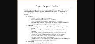 what should be in a project proposal