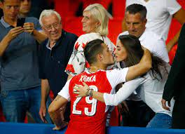 Granit xhaka has become a major part of arsenal's squad under the management of mikel arteta, as he proved to be a trustworthy defensive midfielder. Arsenal Star Xhaka Marries Long Time Girlfriend Leonita In Lavish Ceremony