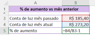 como calcular porcenem no excel