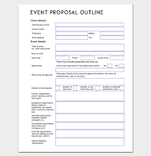 Event Proposal Outline Template Word Doc Event Proposal