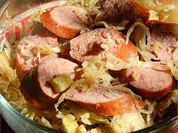 Sauerkraut And Smoked Sausage Recipe gambar png