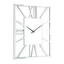 Litton Lane Silver Glass Wall Clock