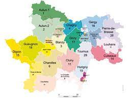 Elections départementales : la carte des cantons de Saône-et-Loire