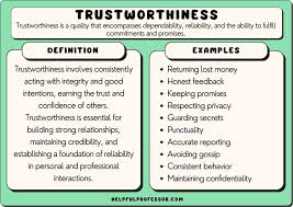 50 trustworthiness exles 2024