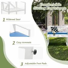 4 Pieces Outdoor Patio Furniture Set