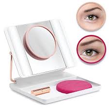 Upc 605546915728 Spotlite Hd Magnifying Led Lighted Makeup Vanity Mirror Professional Portable Travel Friendly Rechargeable With 1x 5x 10x Magnifications By J O I French Barcode Index