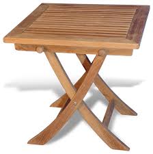 Teak Side Square Folding Table