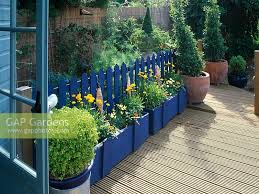 Raised Decked Patio Stock Photo By