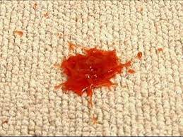 how to remove ketchup from a carpet