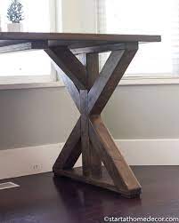 How To Build An X Frame Farmhouse Table