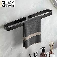 16 Inch Bathroom Towel Bar Matte Black