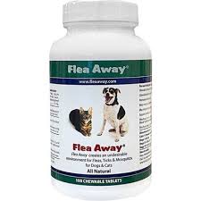 flea away natural flea tick mosquito repellent for dogs cats 100 chewable tablets