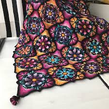 ravelry stained glass flowers pattern