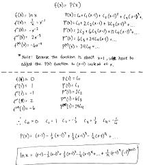 taylor series of a function by equating