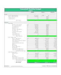 Monthly Budget Spreadsheet Forms Templates Excel Free