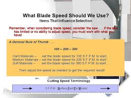 Sawingbasics When Making Blade Recommendations There Are A