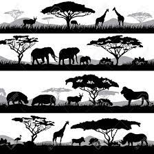 Find the perfect african tree silhouette stock photos and editorial news pictures from getty images. Wild African Life Background Silhouettes Of Different Animals And Trees Illustration Aff Life Back Silhouette Illustration Tree Silhouette African Tree