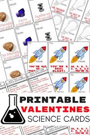 Printable Science Valentines Cards For Kids Valentines Day